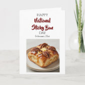 Happy National Sticky Bun Day! Feb 21st Kaart (Voorkant)
