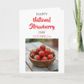 Happy National Strawberry Day | February 27th Kaart (Voorkant)