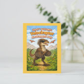 Happy National Velociraptor Awareness Day – Funny  Briefkaart (Staand voorkant)