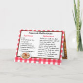 Happy National Waffle Day + Recept Kaart (Achterkant)