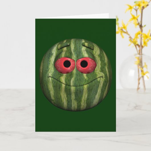 Happy National Watermelon Day Kaart (Gele Bloem)