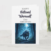 Happy National Werewolf Day | February 6th Kaart (Voorkant)