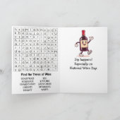 Happy National Wine Day! February 18th Kaart (Binnen)