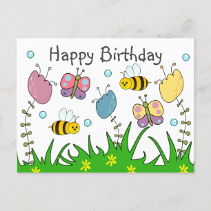 Happy Natuur Birthday Briefkaart