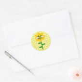 Happy Nee Day Birthday Bumblebee Ronde Sticker (Envelop)