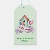 Happy Nest Easter Holiday Cadeaulabel (Achterkant)