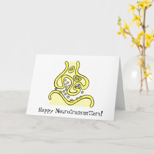 Happy Neurotransmitters-kaart Kaart (Gele Bloem)