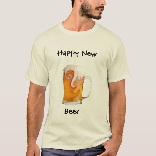 Happy New Beer T-shirt (Voorkant)