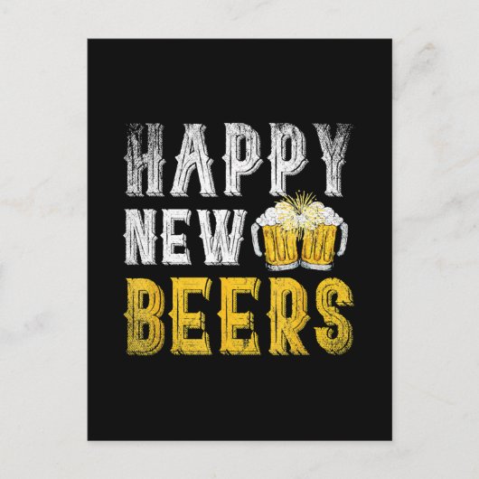Happy New Beers Party Briefkaart (Voorkant)