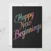 Happy new beginnings 2026 card (Voorkant)