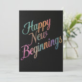 Happy new beginnings 2026 card (Staand voorkant)