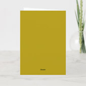 Happy New Home Card - Mustard background  Kaart (Achterkant)