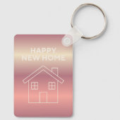 Happy New Home Card - Pink Gradient  Sleutelhanger (Achterkant)