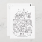 Happy New Home Color in Briefkaart (Voorkant / Achterkant)