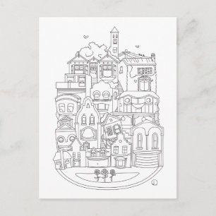 Happy New Home Color in Briefkaart