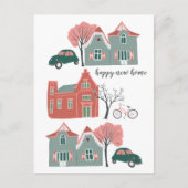 Happy New Home Gefeliciteerd Housewarming Schattig Briefkaart (Voorkant)