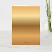 Happy New Home - Gold Gradient background  Kaart (Achterkant)