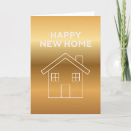 Happy New Home - Gold Gradient background  Kaart