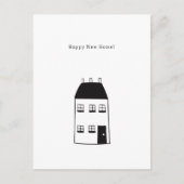 Happy New Home Quote House Illustration Card Briefkaart (Voorkant)