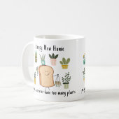 Happy New Home Schattige Plant Lover Gift Koffiemok (Voorkant links)