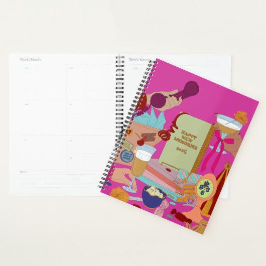 HAPPY NEW MEMORIES SCHEDULE 2025  PLANNER (Display)
