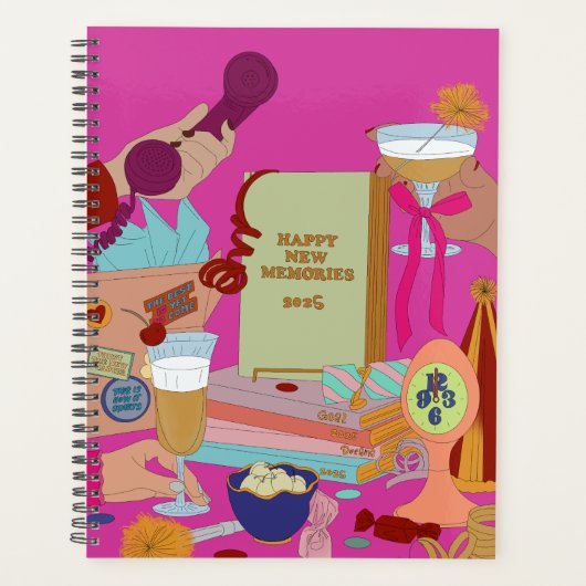 HAPPY NEW MEMORIES SCHEDULE 2025  PLANNER (Voorkant)