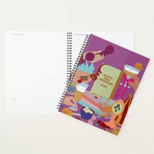HAPPY NEW MEMORIES SCHEDULE 2025  PLANNER (Display)