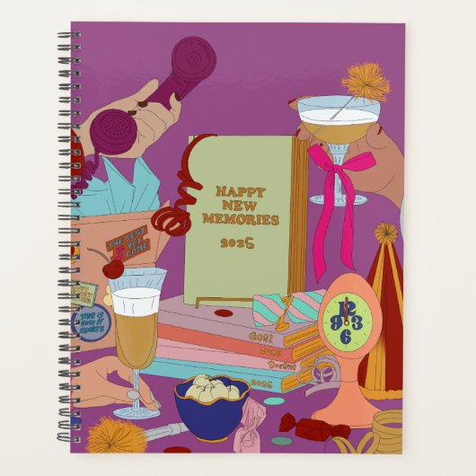 HAPPY NEW MEMORIES SCHEDULE 2025  PLANNER (Voorkant)