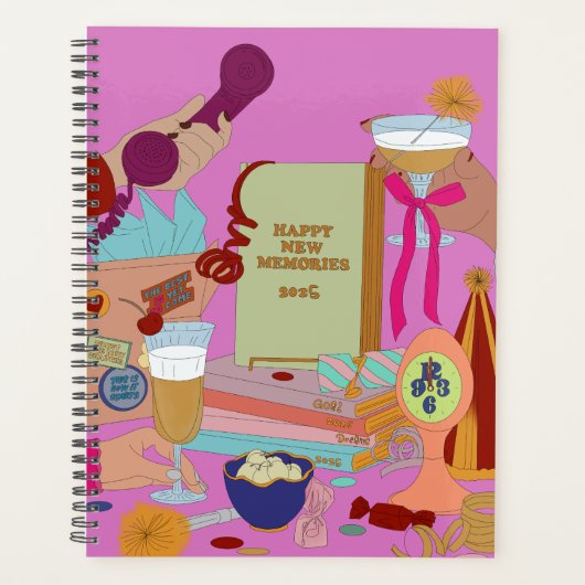 HAPPY NEW MEMORIES SCHEDULE 2025 PLANNER (Voorkant)