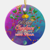 Happy New Near Keramisch Ornament (Voorkant)