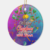 Happy New Near Keramisch Ornament (Links)