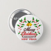 Happy New Near Ronde Button 5,7 Cm (Voorkant /achterkant)