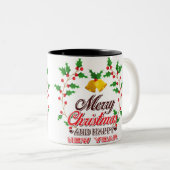 Happy New Near Tweekleurige Koffiemok (Voorkant rechts)