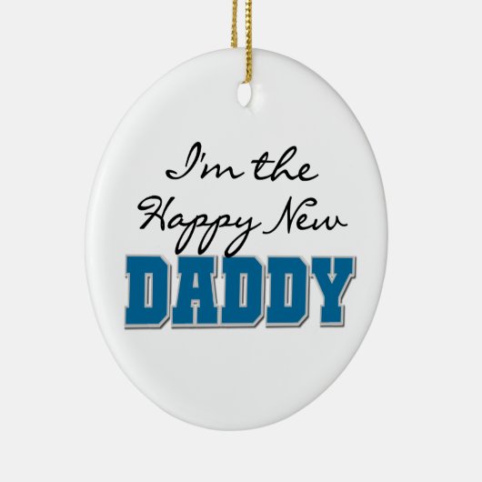 Happy New Papa Gifts Keramisch Ornament (Rechts)