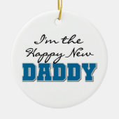 Happy New Papa Gifts Keramisch Ornament (Voorkant)