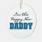 Happy New Papa Gifts Keramisch Ornament (Links)