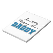 Happy New Papa Gifts Notitieblok (Linkerzijde)
