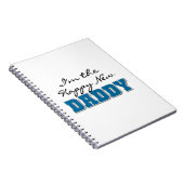 Happy New Papa Gifts Notitieboek (Rechterzijde)