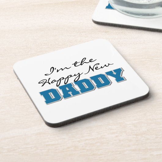 Happy New Papa Gifts Onderzetter (Linkerzijde)