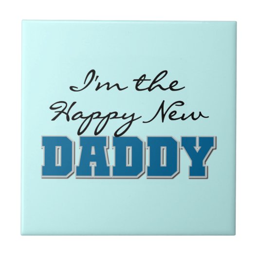 Happy New Papa Gifts Tegeltje (Voorkant)