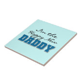 Happy New Papa Gifts Tegeltje (Zijkant)