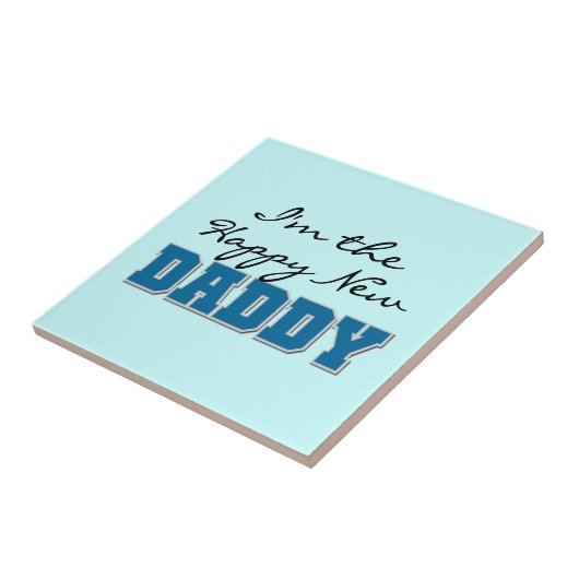 Happy New Papa Gifts Tegeltje (Zijkant)