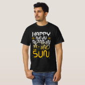 Happy New Rotation bij de zon T-shirt (Voorkant volledig)