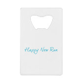 Happy New Run Creditkaart Flessenopener (Voorkant)