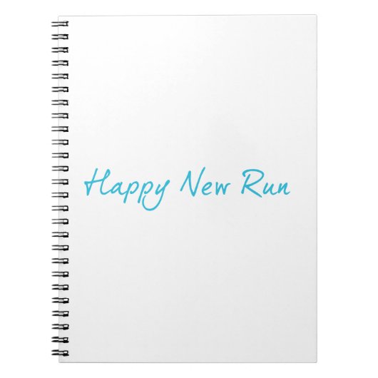 Happy New Run Notitieboek (Voorkant)