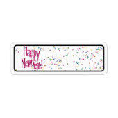 Happy New Yaren Red-tekst Etiket (Voorkant)