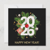 Happy New Year2026 Kaart (Achterkant)