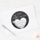 Happy New Year2026 Ronde Sticker (Envelop)