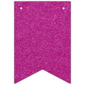 Happy New Year 2016 Pink White Glitter Party Vlaggetjes (Eerste vlag)