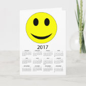 Happy New Year 2017 Funny Calendar Feestdagen Kaart (Voorkant)